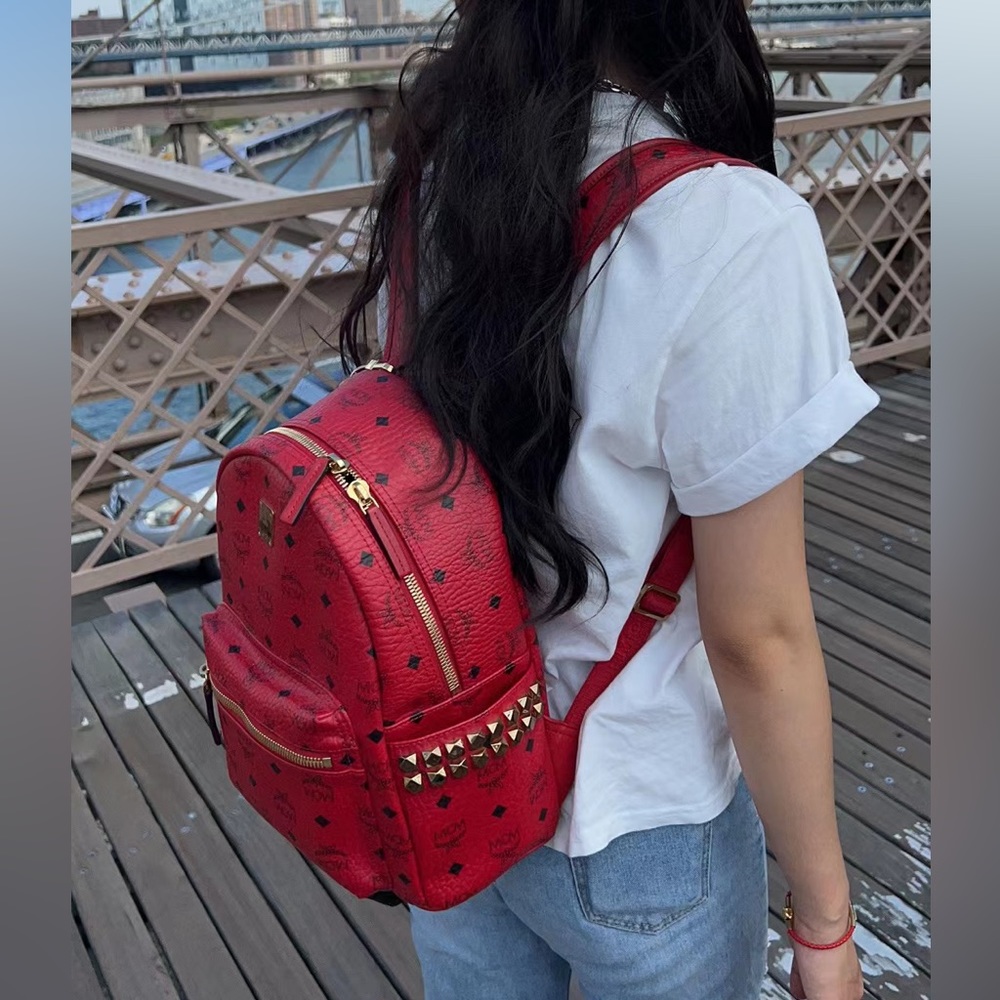 Mcm Visetos Small Side Stud Stark Backpack - image 7